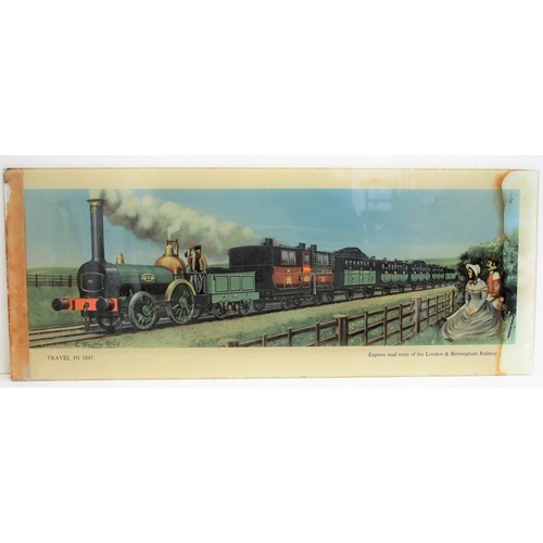 415 - British Railways - 3 carriage prints on glass (non-framed). (Dispatch by Mailboxes/Collect from Banb... 