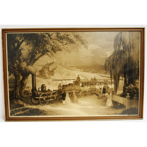 418 - Quantity of framed & glazed antique prints etc as per images. (5) (Dispatch by Mailboxes/Collect fro... 