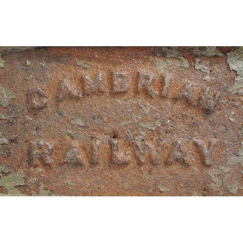 428 - Cambrian Railway C/I fire fender, 32