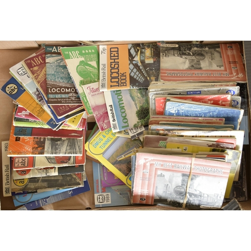 518 - A large collection of railway paperwork, booklets and pamphlets, including working timetables, notes... 