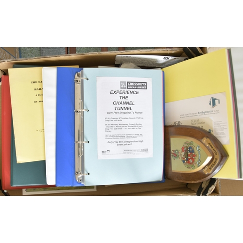 518 - A large collection of railway paperwork, booklets and pamphlets, including working timetables, notes... 