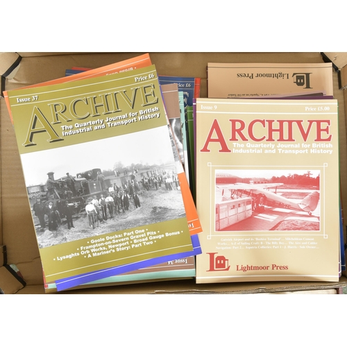 527 - Bus material, including 1950s timetables, books, also shipping and canal titles and a quantity of Ar... 