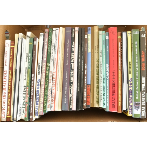 533 - Railway books, hardback. (3 boxes) (Dispatch by Mailboxes/Collect from Banbury Depot)