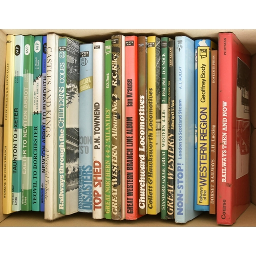 536 - Railway books, hardback. (4 boxes) (Dispatch by Mailboxes/Collect from Banbury Depot)