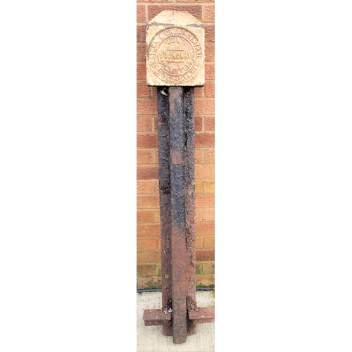 83 - Great Western & Great Central Joint Committee C/I boundary marker, 55