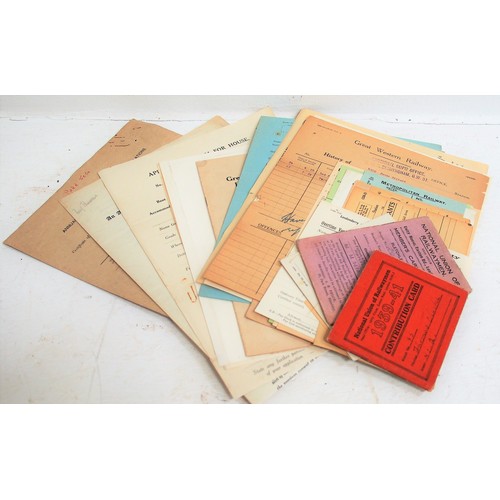 503 - Box of ephemera including pre grouping paperwork. (Dispatch by Mailboxes/Collect from Banbury Depot)