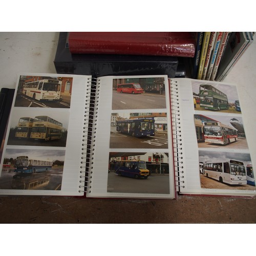 504 - Quantity of bus photos in albums & some bus books. (Dispatch by Mailboxes/Collect from Banbury Depot... 