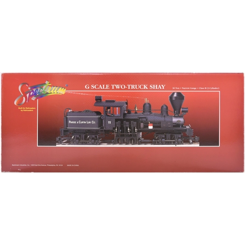 170 - Bachmann Spectrum G scale two truck shay. Complete, looks unused.