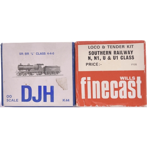 207 - Double 0 gauge DJH and Wills Finecast kit built locos. SECR 'L' Class loco and tender, fully finishe... 