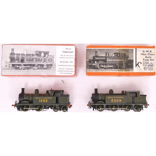 211 - '00' gauge Wills Finecast kit built locos. SECR 'H' Class tank loco, fully finished, olive green, No... 