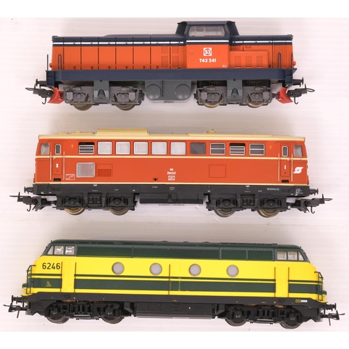 241 - European diesels, Roco, Fleischmann, EM, Gutzold. (6)