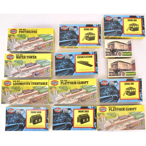 331 - Quantity of boxed Airfix railway kits.