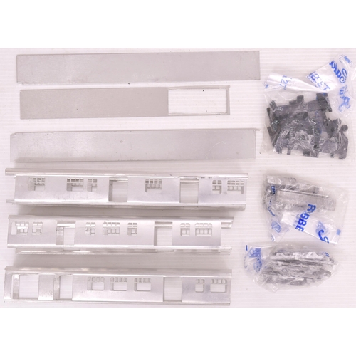 341 - Quantity of model railway items, MTK kit, buildings, sleepers, gates, etc.