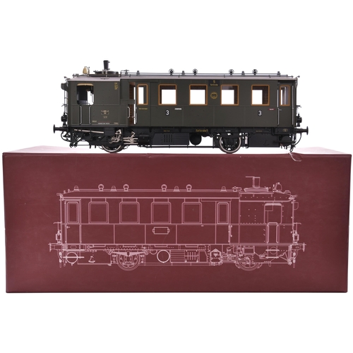 350 - Fine Models Ltd, gauge 1, 45mm, Deutsche Reichsbahn steam railcar, 2 rail electric, by Helmig Precis... 