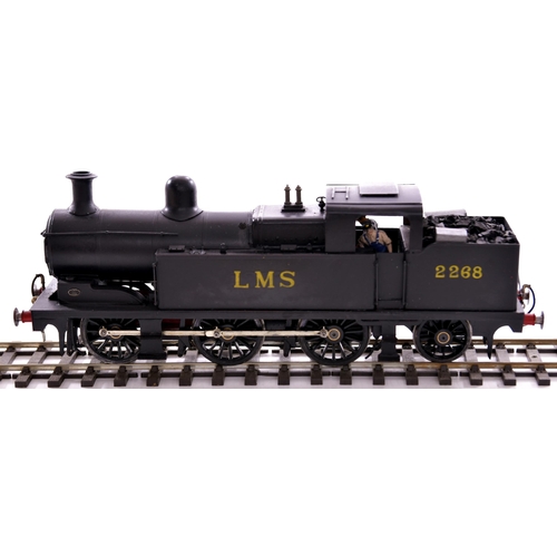 363 - '0' gauge kit built North Staffordshire/LMS Class 'New L' 0-6-2 tank locomotive, LMS black, No 2268,... 