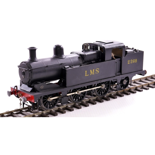 363 - '0' gauge kit built North Staffordshire/LMS Class 'New L' 0-6-2 tank locomotive, LMS black, No 2268,... 