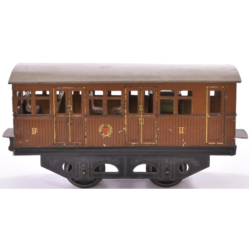 403 - Gauge 1. Paris Metro 2 car set by Georges Carette & Co, circa 1905. Motorised No 1036 4 wheel drivin... 