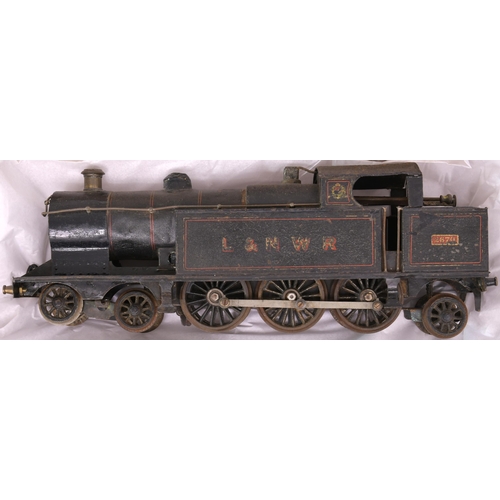 72 - Bing (probably) clockwork gauge 2 4-6-2 tank loco, L&NWR No 2670, condition fair.