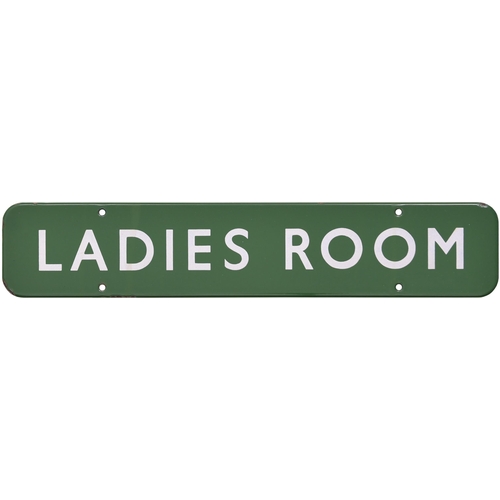 133 - A BR(S) doorplate, LADIES ROOM, (f/f), enamel, 18