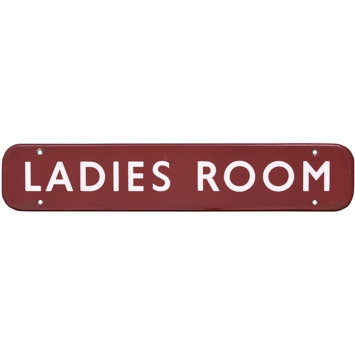 197 - A BR(M) doorplate, LADIES ROOM, (f/f), enamel, 18