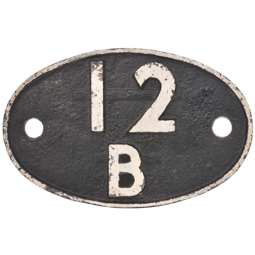 209 - A shedplate 12B Carlisle Upperby (1948-June 1950 and February 1958-January 1968), Carlisle Canal (Ju... 