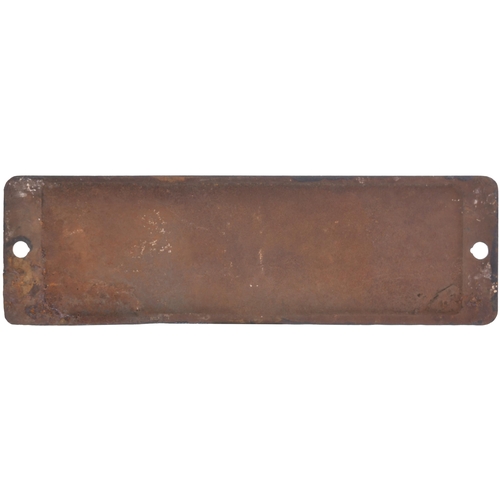 212 - A smokebox numberplate, 3662, from a GWR 8750 Class 0-6-0PT. The front repainted, a weld repair to t... 