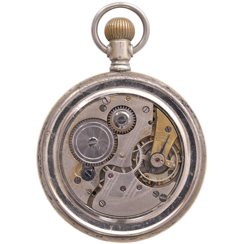 213 - A Taff Vale Railway pocket watch with Swiss movement, the back engraved TAFF VALE RAILWAY 318, a cou... 