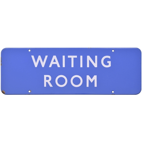 238 - A BR(Sc) doorplate, WAITING ROOM, (f/f), enamel, 18