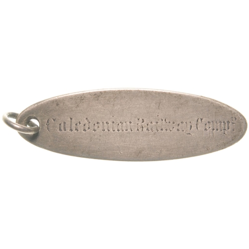 259 - A Caledonian Railway pass, CALEDONIAN RAILWAY W. STEVENSON, TELEGRAPH SUPERINTENDENT, silver, 1¾