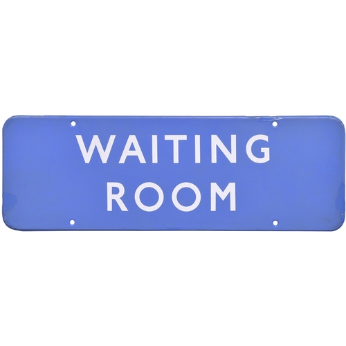 271 - A BR(Sc) doorplate, WAITING ROOM, (f/f), enamel, 18