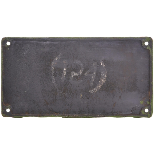 297 - An Indian Railways cabside numberplate, 5043 YL, from a metre gauge Class YL 2-6-2 built by Hitachi,... 