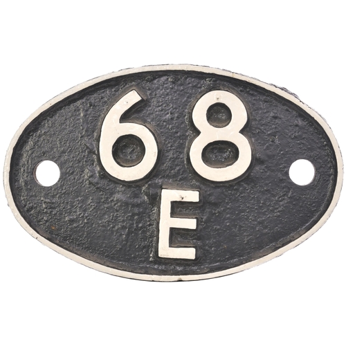 322 - A shedplate, 68E, Carlisle Canal (July 1951-February 1958). The front repainted. (Postage Band: B)