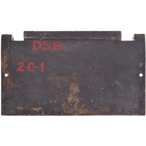 332 - A worksplate, NYDQUIST & HOLM 1063, 1915, from a standard gauge superheated 4-cylinder compound 4-6-... 