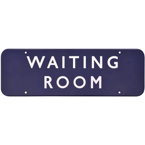 363 - A BR(E) doorplate, WAITING ROOM, (f/f), enamel, 18