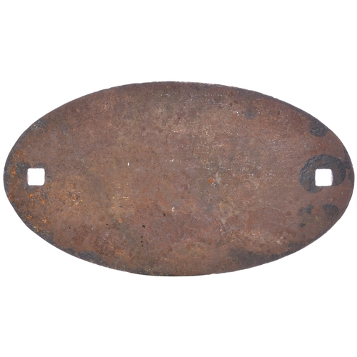 376 - A wagonplate, L&SWR, 8620, NINE ELMS WORKS, Cast iron, 13¼