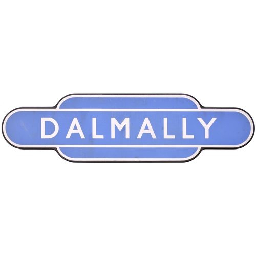 384 - A BR(Sc) totem sign, DALMALLY, (f/f), from the western section of the Callander and Oban route. Good... 