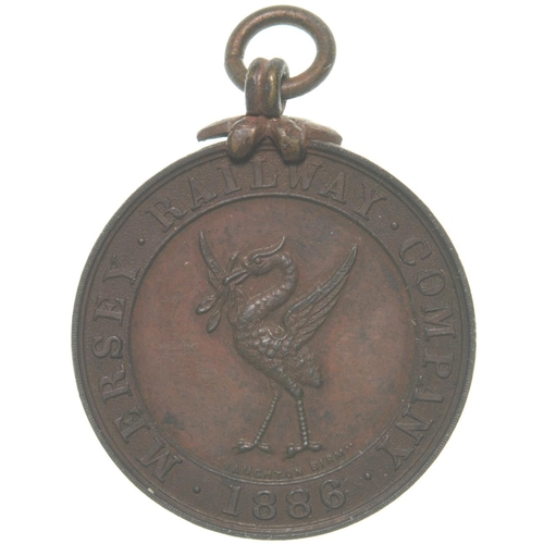 415 - A directors pass, MERSEY RAILWAY COMPANY, 63, J BLACKBURN CALEDONIAN RY, ALL STATIONS, copper, 1 1/8... 