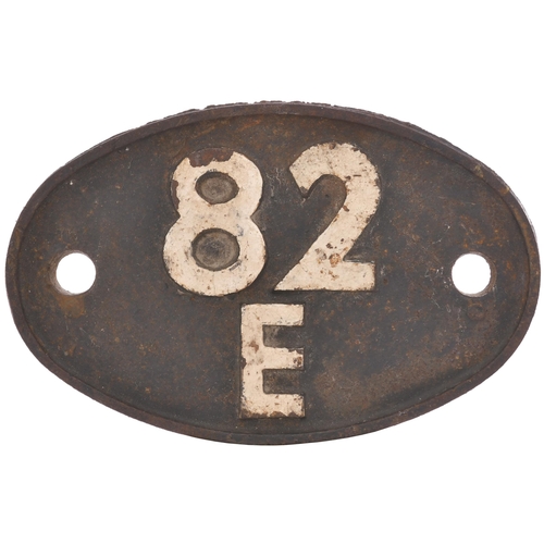 434 - A shedplate, 82E, Yeovil Pen Mill (1948-February 1958), Bristol Barrow Road (February 1958-November ... 