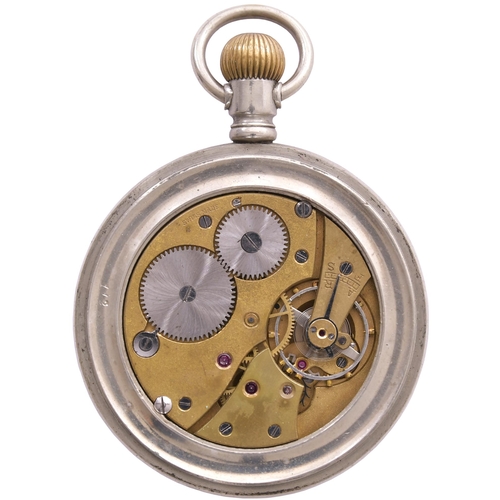 92 - A Port Talbot Railway pocket watch, with Swiss movement, by Revue, the rear engraved P.T.R 51, well ... 