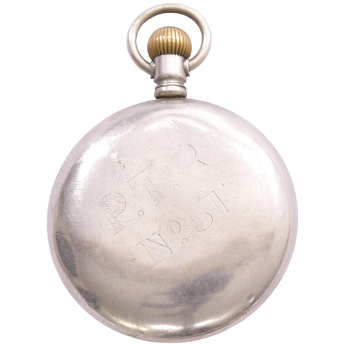 92 - A Port Talbot Railway pocket watch, with Swiss movement, by Revue, the rear engraved P.T.R 51, well ... 