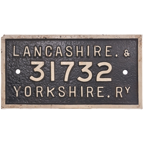 99 - A wagonplate, LANCASHIRE & YORKSHIRE RY 31732, cast iron, 11¾