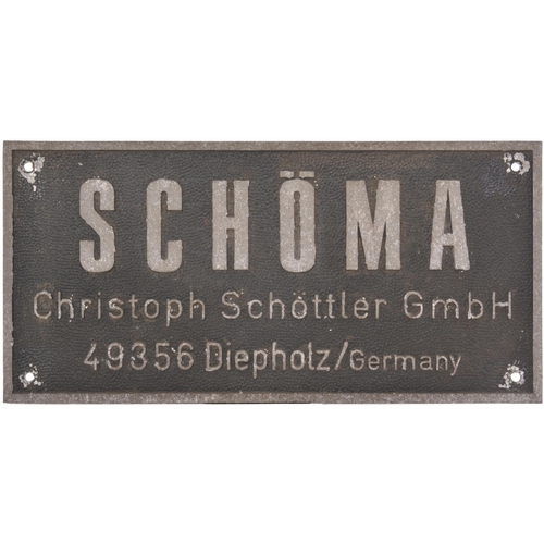 1006 - LT builders plates from  construction/p way loco, SCHOMA LOKOMOTIVEN, 5416, 1995, 10½