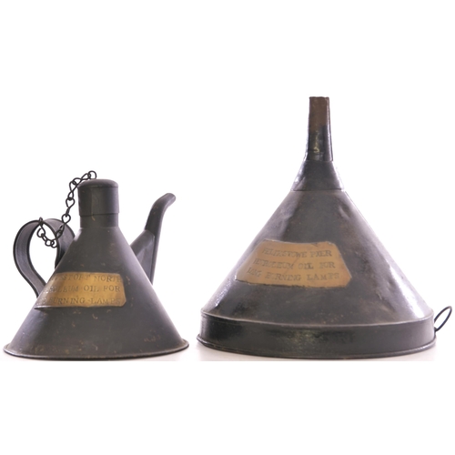 1015 - Oil can, LOWESTOFT NORTH, PETROLEUM OIL FOR LONG BURNING LAMPS, 7