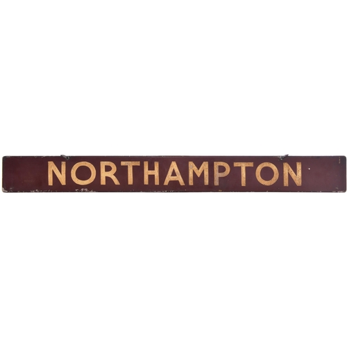 1021 - Small carriage boards, EUSTON, WATFORD, BLETCHLEY, NORTHAMPTON, TRING, BROAD STREET. Three double-si... 