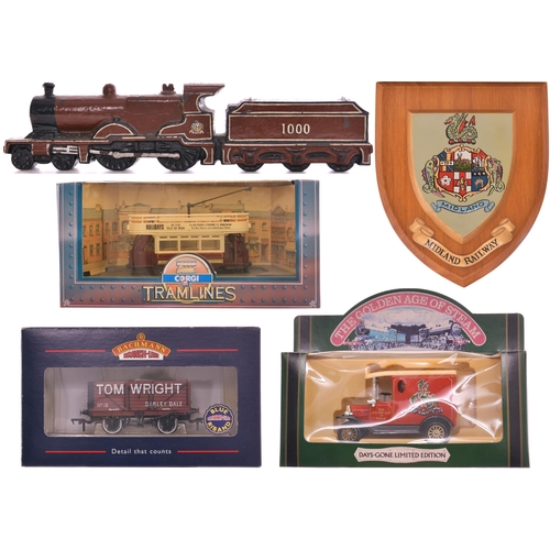 1024 - Midland Railway locomotive paperweight, Loco 1000, cast iron, length 8