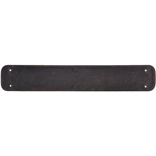 1034 - Loco Department No 1 Auxiliary cast iron plate, believed to be of M&GN Joint Railway origin, 34½