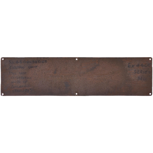 1046 - Lease plate, NEW YORK, NEW HAVEN AND HERTFORD EQUIPMENT TRUST, 1954, No 1 FIDELITY PHILADELPHIA TRUS... 