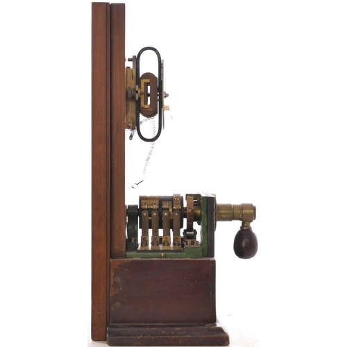 1058 - Midland Ry pegging block instrument, with additional case to the rear, original condition. (Dispatch... 