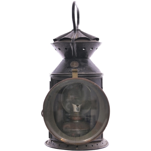 1059 - LBSCR handlamp, BRIGHTON STATION / POLEGATE, three aspect, complete with interior, one name each sid... 