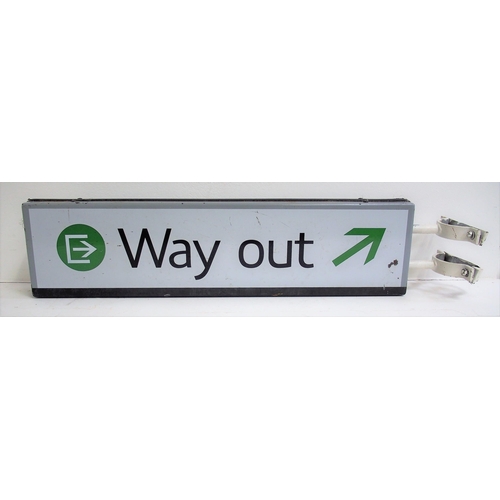 140 - British Rail (LMR) double enamel sided station sign 